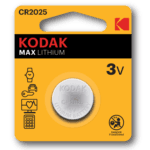 Kodak CR2025 3V Lithium Battery