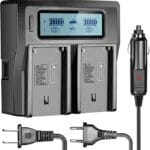 LCD DUAL CHARGER BATTERY BC-Q2 FOR SONY NP-FM500/F970 SERIES