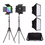 LED VIDEO RGB studio 2in1 light kit 2