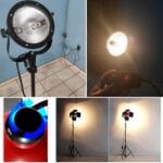 ⁦800W Red Head Halogen Tungsten Studio Lamp Bulb Continuous Tungsten⁩ - الصورة ⁦3⁩