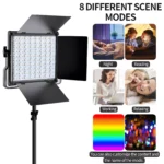 ⁦LED VIDEO RGB studio 2in1 light kit 2⁩ - الصورة ⁦7⁩