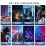 ⁦LED VIDEO RGB studio 2in1 light kit 2⁩ - الصورة ⁦12⁩