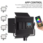 ⁦LED VIDEO RGB studio 2in1 light kit 2⁩ - الصورة ⁦4⁩