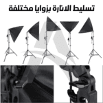⁦single softbox LED light with remote⁩ - الصورة ⁦2⁩