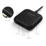 ⁦ORICO 4 in 1 USB 3.0 Card Reader Flash Multi Memory USB 3.0⁩ - الصورة ⁦7⁩