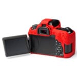⁦easyCover Silicone Protection Cover for Canon EOS 77D (Camo&RED)⁩ - الصورة ⁦3⁩