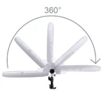 ⁦LX-480S selfie ring light with tripod stand carry bag 3200-5500k,USB for phone pink⁩ - الصورة ⁦8⁩