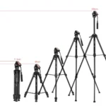 ⁦YUNTENG VCT-999RM Professional Aluminum Alloy Video Tripod⁩ - الصورة ⁦3⁩
