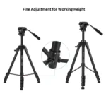 ⁦YUNTENG VCT-999RM Professional Aluminum Alloy Video Tripod⁩ - الصورة ⁦5⁩