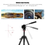 ⁦YUNTENG VCT-999RM Professional Aluminum Alloy Video Tripod⁩ - الصورة ⁦7⁩