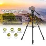 ⁦YUNTENG VCT-999RM Professional Aluminum Alloy Video Tripod⁩ - الصورة ⁦8⁩