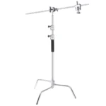 Stainless Steel Heavy Duty C Stand with Boom Arm