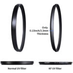 ⁦K&F Concept Blue Multi-Coated UV Filter, Slim (82mm)⁩ - الصورة ⁦7⁩