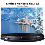 ⁦K&F Concept Nano-X Series Variable ND & CPL 2-in-1 Filter (77mm,1 to 5-Stop)⁩ - الصورة ⁦4⁩